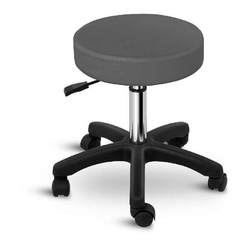 TABOURET CHAISE SIÈGE DE BUREAU À ROULETTE GRIS 14_0003757_0