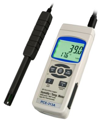 Thermohygromètre, pour mesurer la température ambiante et l'humidite relative - PCE-313A - PCE INSTRUMENTS_0