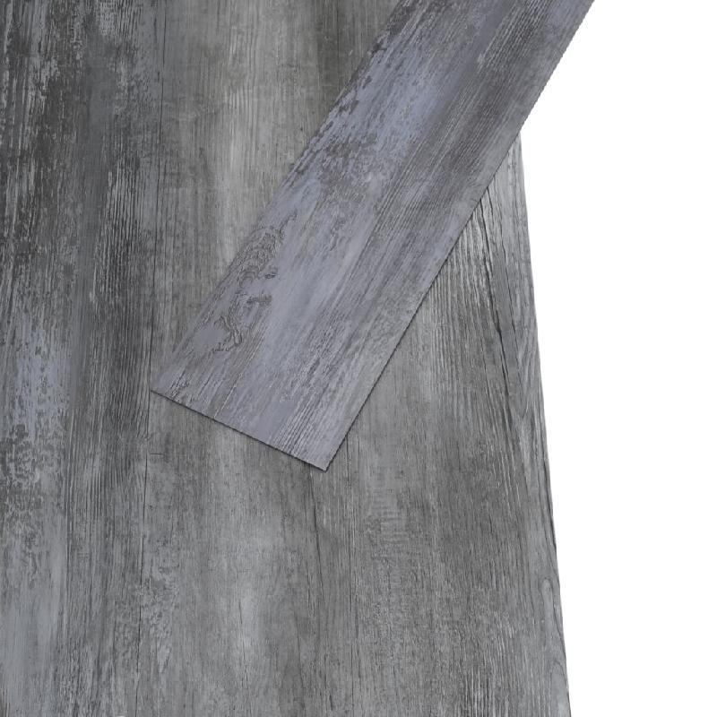 Vidaxl planches de plancher pvc 5,02 m² 2 mm autoadhésif gris brillant 146563_0