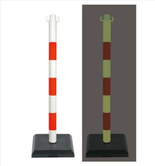 28648 - poteau de signalisation - virages - pvc de signalisation photoluminescent_0