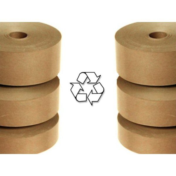 Bande gommée kraft brun - 48 mm x 200 m - 60 gr/m² - Réf BG650200_0