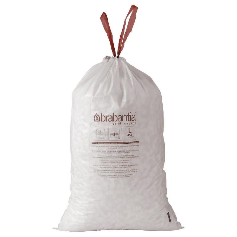 BRABANTIA SAC POUBELLE BRABANTIA - BLANC - 5 L - ROULEAU DE 20 SACS