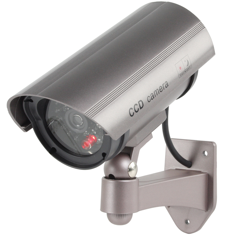 Caméra de vidéosurveillance factice Dummy 30 - extérieure avec LED clignotante solaire_0