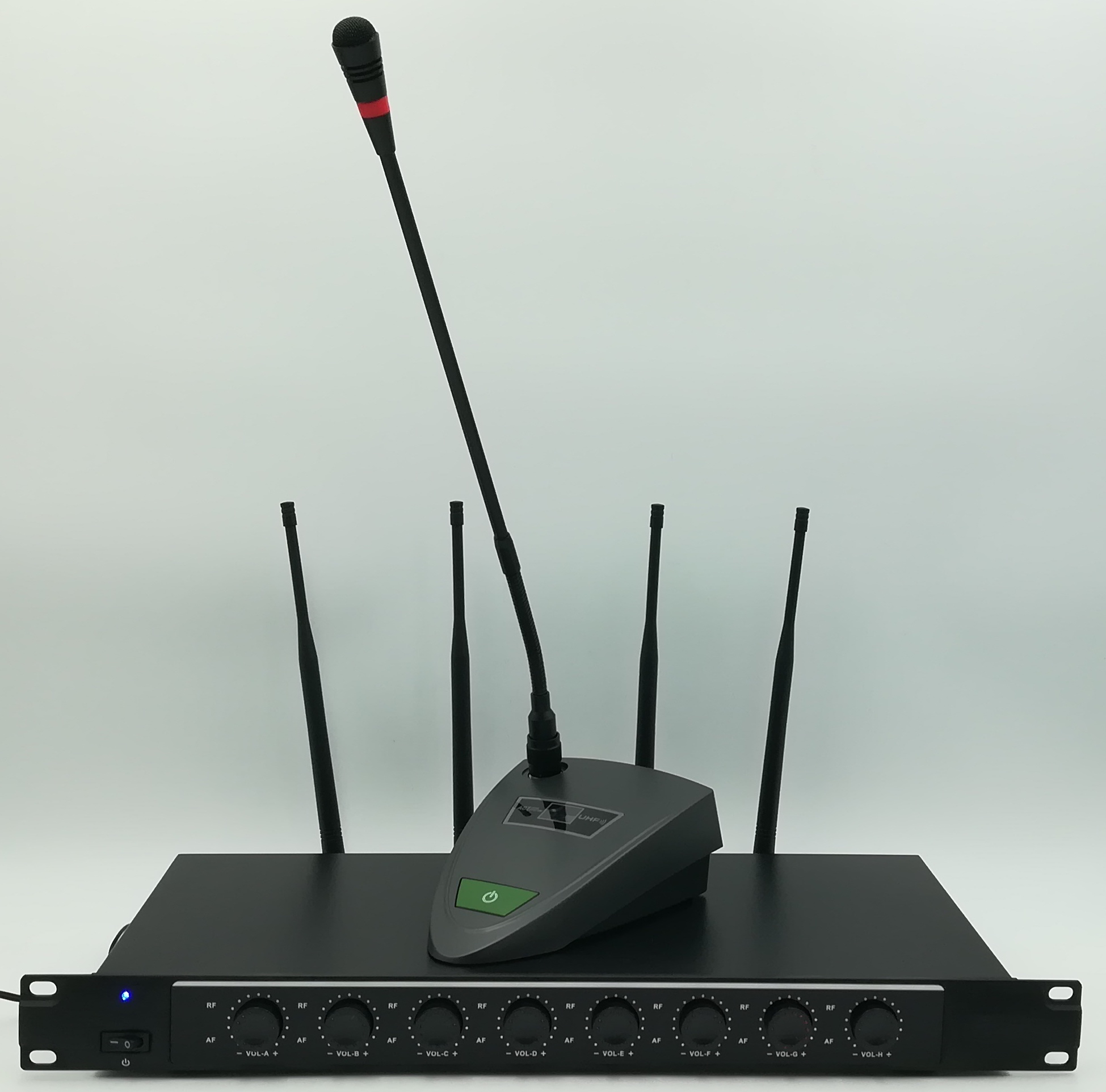 Système de conférence sans fil CONF 8 UHF FASE - 8 micros pupitre et récepteur 8 canaux