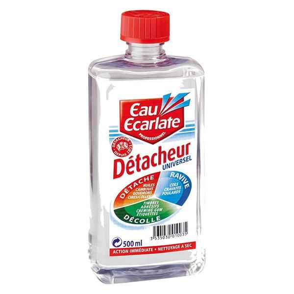 DÉTACHANT LIQUIDE EAU ECARLATE - DÉTACHANT EAU ECARLATE FLACON DE 500ML