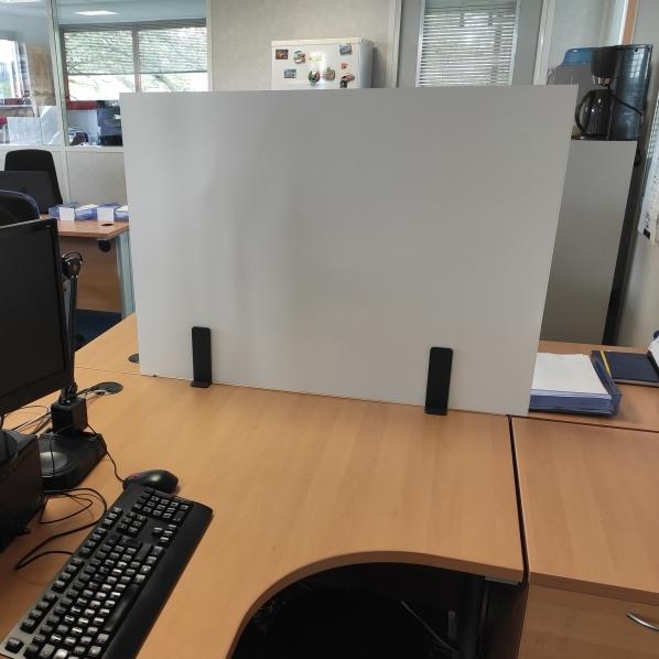 Écran de protection en dibond blanc - Format 1000 x 800 mm - Fixation facile avec pattes métalliques fournies - Marque Rolléco_0