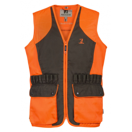 Gilet Tradition haute visibilité - Percussion 1287 - Renforts épaules et multiples poches_0