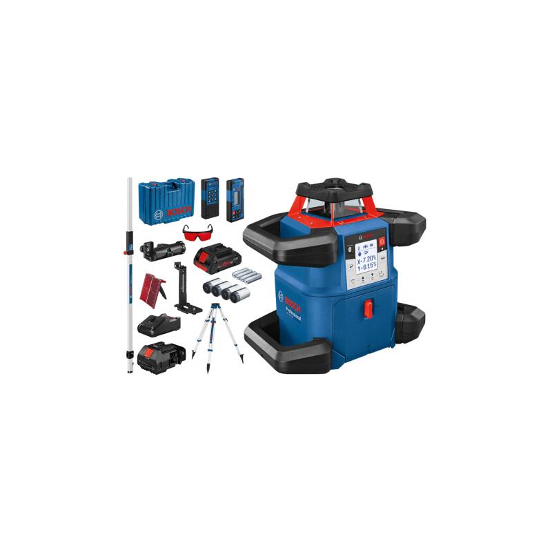 Bosch GRL 500 HV Laser rotatif + récepteur LR 50 dans coffret + BT 170 HD  Trépied + GR240 Mire de chantier