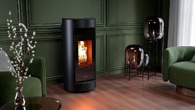 Poêle à granulés ventilé Thermorossi / CHIC PLUS - Noir_0