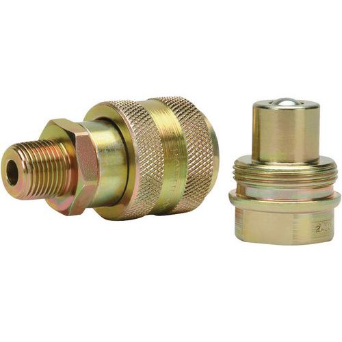 RACCORD RAPIDE HYDRAULIQUE FILETAGE MÂLE MDL:CH 38-M - BVA