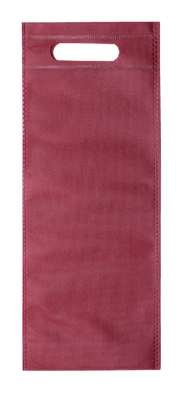 Sac cadeau bouteille de vin - non-tissé 80 g/m² - couleur bordeaux - poids 12 g_0