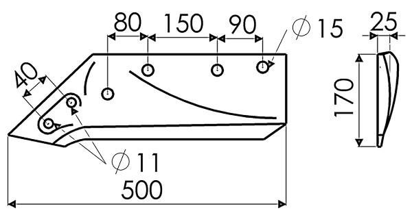 SOC A POINTE 14'' B053087F ADAPTABLE KVE