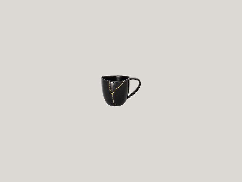 TASSE À EXPRESSO NOIR PORCELAINE 9 CL KINTZOO RAK