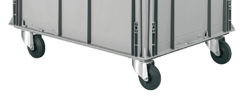 Lot de 4 roues pour caisse plastique l.800 x p.600 mm athena - 2g08601_0