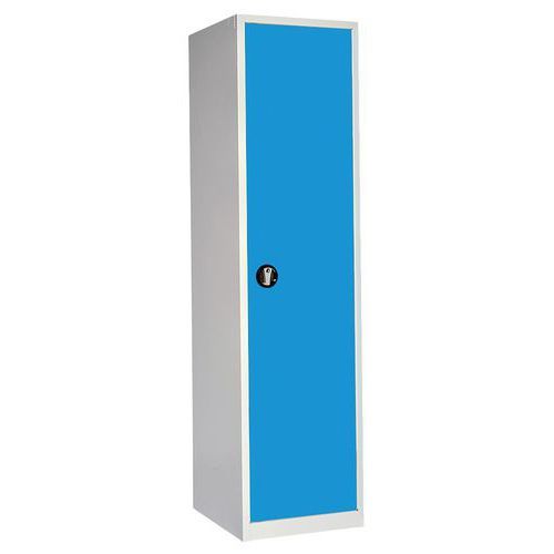 ARMOIRE HAUTE 500 X 725 X HT 1950 GRIS CLAIR/ BLEU 5012 - ANJOU TOLERIE
