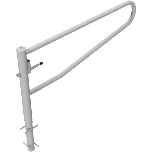 BARRIÈRE ARRONDI PIVOTANTE À BÉTONNER POUR CADENAS-2000MM - SCHAKE