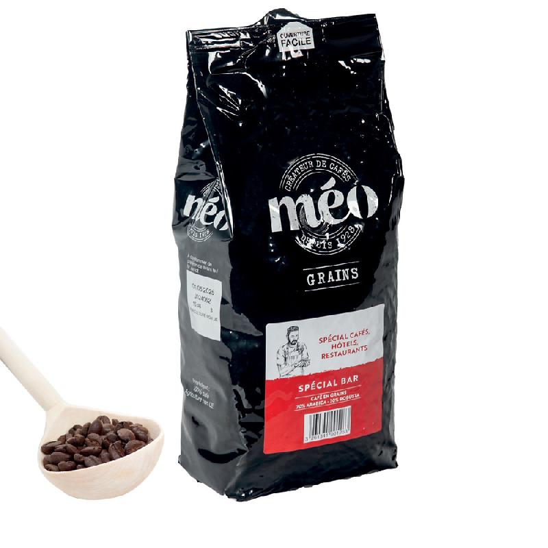 CAFÉ EN GRAINS MÉO SPÉCIAL BAR, MÉLANGE ROBUSTA/ ARABICA, 1 KG