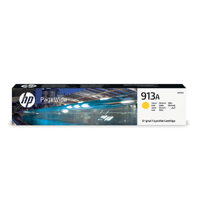 CARTOUCHE ENCRE HP 913A PAGEWIDE JAUNE POUR IMPRIMANTE JET D'ENCRE