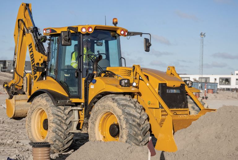 Chargeuse/pelleteuse avec zone de travail jusqu'à 280° - Hydrema 906G_0