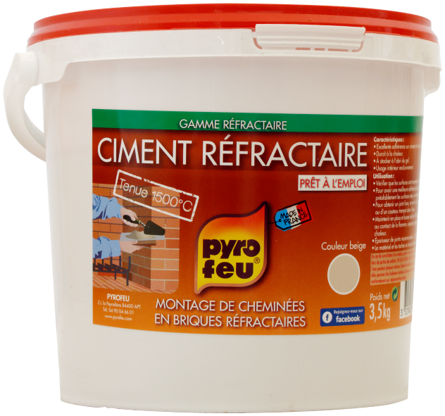 Ciment réfractaire, PYROFEU, 3.5 kg_0