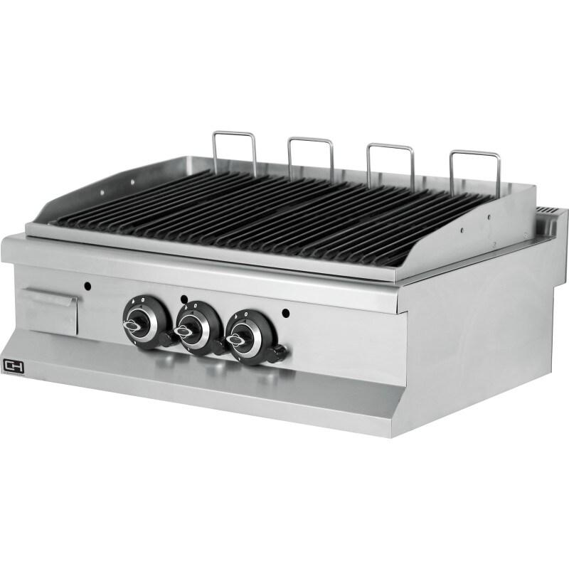 Climahosteleria Barbecue à gaz de table en pierre volcanique 19,5 kW 900x635x285h mm EMP6LG030 Line 600 Istanbul - EMP6LG030_0