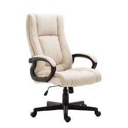 CLP Fauteuil de bureau XL Sparta tissu Crème - beige textile 192341704_0