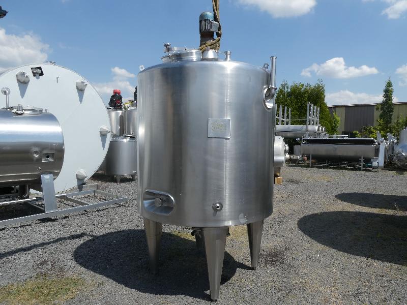 Cuve GOAVEC 2000L - CUV438 avec Boule de Lavage et Agitation Tri-pâle_0