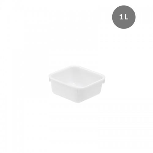 CUVETTE CARRÉE BLANCHE - 1 LITRE GILAC