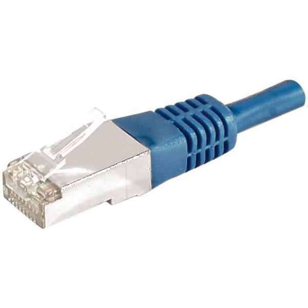 DEXLAN CORDON RJ45 CATEGORIE 6A F/UTP BLEU - 2 M