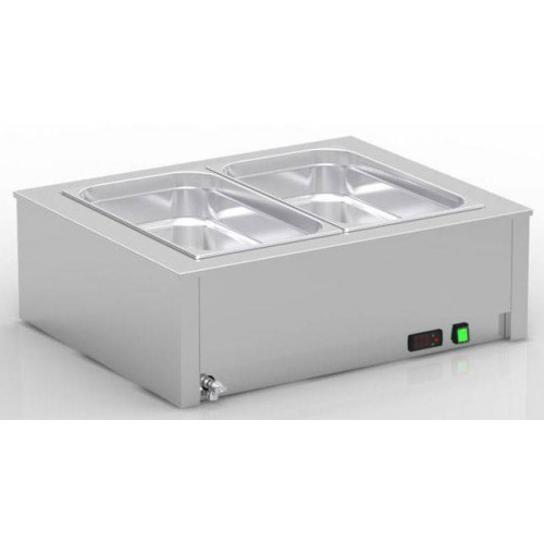 DOUBLE BAIN MARIE À EAU PROFESSIONNEL ERATOS - 2 GN 1/1