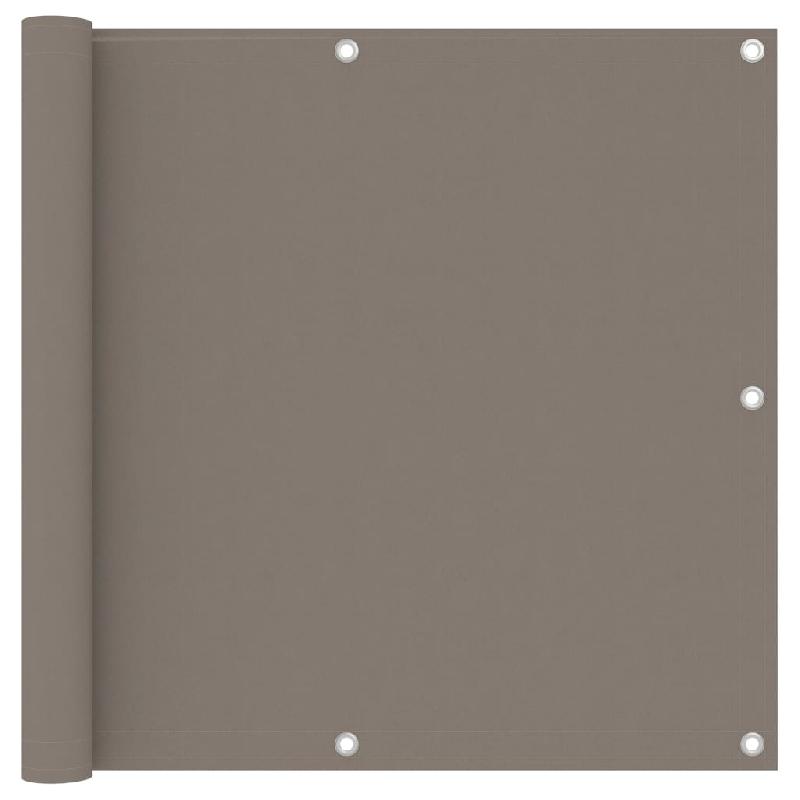 ÉCRAN DE BALCON BRISE PARE VUE PROTECTION CONFIDENTIALITÉ 90 X 500 CM TISSU OXFORD TAUPE 02_0010393_0