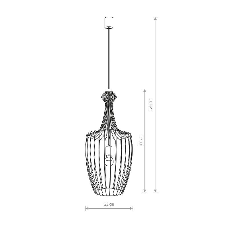 EULUNA SUSPENSION LUKSOR L EN DORÉ