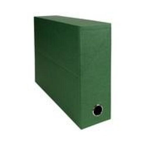 Exacompta Lot de 5 Boîte transfert Papier toilé en carte 15/10e, dos de 90, coloris vert - 3130630895237_0