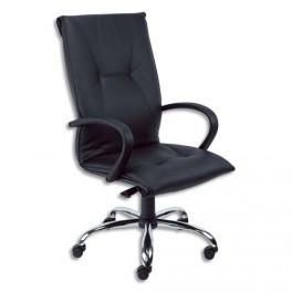 FAUTEUIL DE DIRECTION CUIR NOIR AKROPOLIS