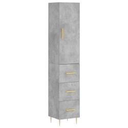 Helloshop26 - Buffet bahut commode armoire meuble de rangement organisateur cuisine salle de séjour salon haut 34,5 x 34 x 180 cm 02_0034370 - 300021_0