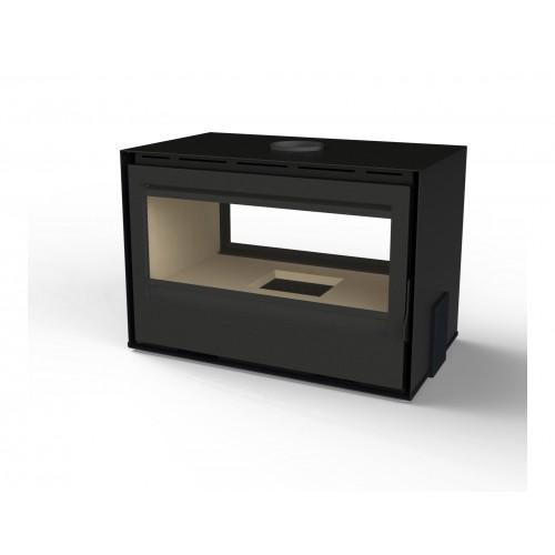 INSERT À BOIS DOUBLE FACE - 7 KW - 2 CADRES 3L - C-795-DF LAGOS TERMOFOC