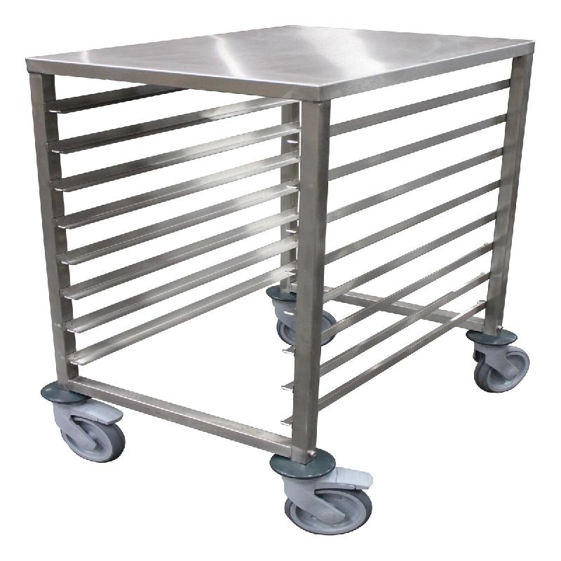 ITALCONCEPT L2G Echelle Basse Inox Soudee, Gn2/1, 8 Niveaux, 877 x 658 x 755mm - 3616350007629_0