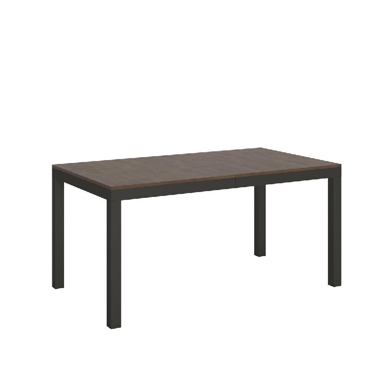 Itamoby Table Extensible 90X160/264 Cm Everyday Evolution Noyer Structure Anthracite - marron 8050598018101_0