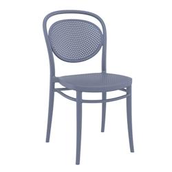 Ligne chr venise chaise - gris fonce 9213 - gris plastique MCH-751244-GRFO_0