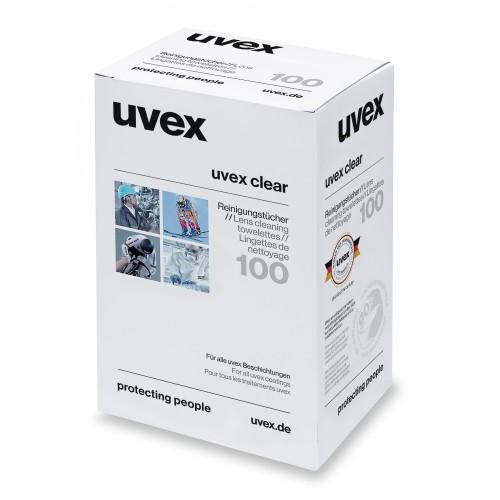 LINGETTES NETTOYANTES - BOÎTE DE 100 UVEX
