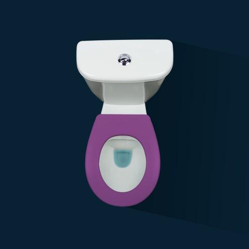 LUNETTE WC CLIPSABLE - 100 % HYGIÉNIQUE - VIOLET PAPADO