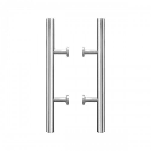 PAIRE DE POIGNÉES DE TIRAGE DROITES ES4P POUR PORTE BATTANTE - INOX - LONGUEUR 500 MM KARCHER DESIGN