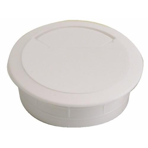 PASSE-CÂBLES PLASTIQUE - DIAMÈTRE 60 MM - COLORIS BLANC BRICOZOR
