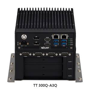 PC industriel Nexcom - TT-300-A3Q Fanless Embedded System, Intel 12th/13th Gen Core i7/i5/i3 CPU, Up to 32GB DDR5 RAM, 2xHDMI, 2xDP, 4xUSB 3.0, 2xGbE LAN, 2xRS232/422/485, 2xRS232, 2x2,5