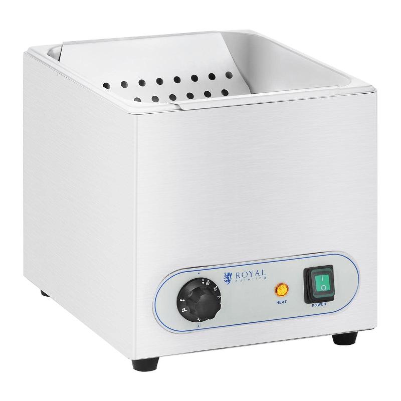 Poste à frites maintien au chaud - 350W - Bac amovible - Thermostat précis - Acier inoxydable_0