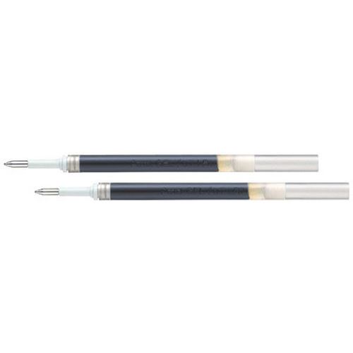 Pentel LR10-A Lot De 12 Recharges Encre Gel Pointe Métal 1mm Noir Pour Roller Energel