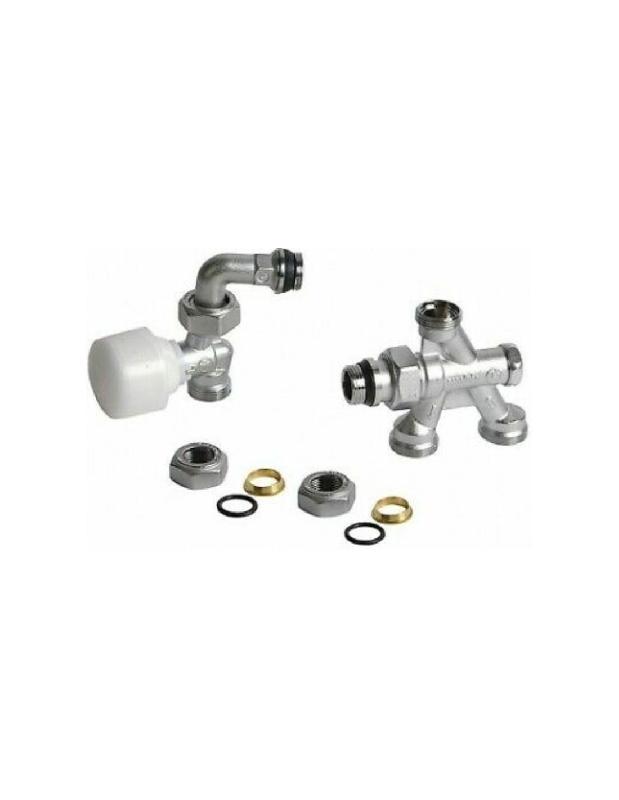 ROBINET DE RADIATEUR MONOTUBE ÉQUERRE 1/2 D16 - GIACOMINI - R436IX043