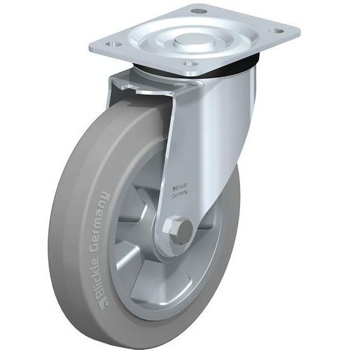 ROUES FORTES CHARGES À BANDAGE CAOUTCHOUC L-ALEV 200K-SG - BLICKLE