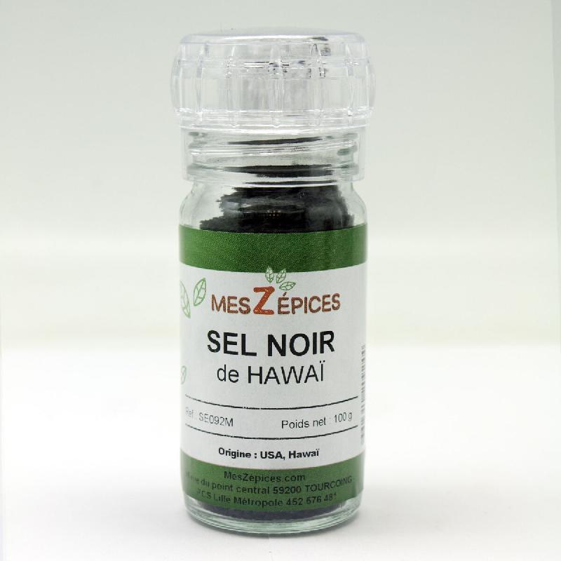 MesZépices - Sel noir de Hawaï - Moulin rechargeable 100 g - 3662310209244_0