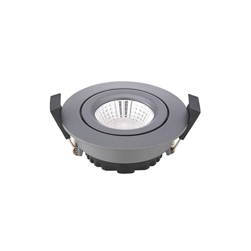 SIGOR LED SPOT À ENCASTRER AU PLAFOND DILED, Ø 8,5CM, 6 W, 3.000 K, ANTHRACITE